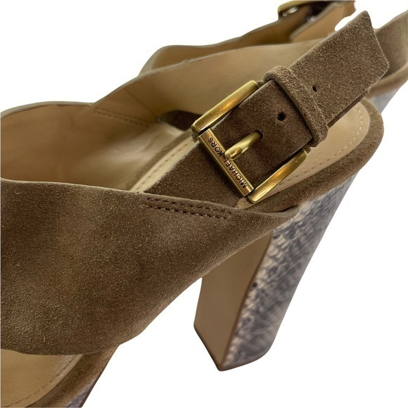 Michael Kors faux snake skin heels size 7 - Picture 3 of 5